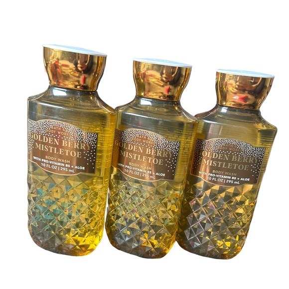 Bath and Body Works Golden Berry Mistletoe Body wash - Picture 2 of 4